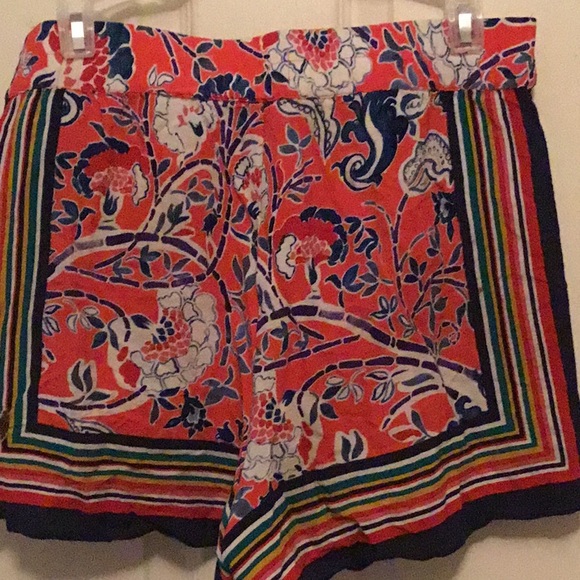 Ett Twa by Anthropologie floral/stripe shorts size medium. - Picture 2 of 6